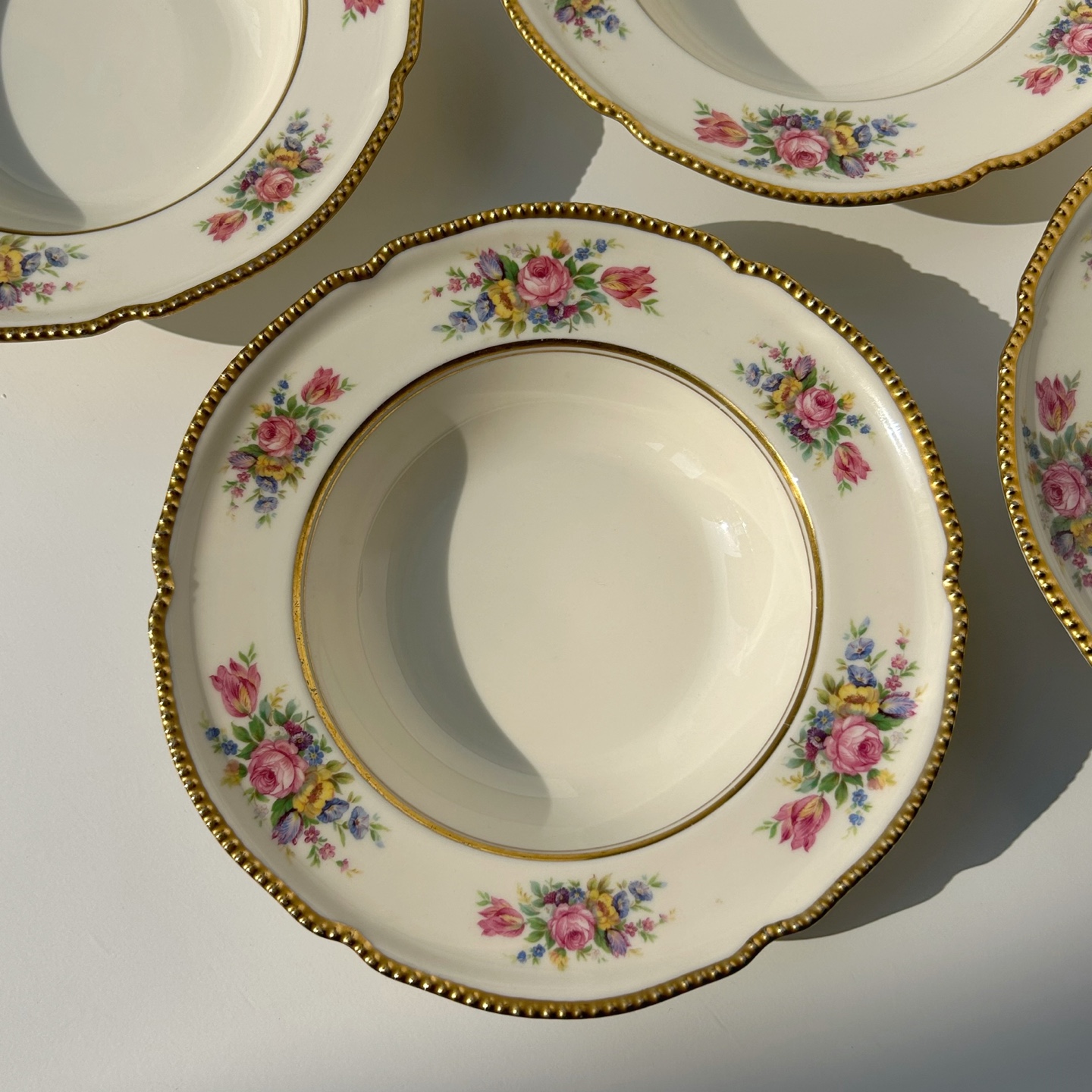 캐슬턴 부케 스프볼 미국 빈티지접시 파스타접시 예쁜 홈카페 수입그릇