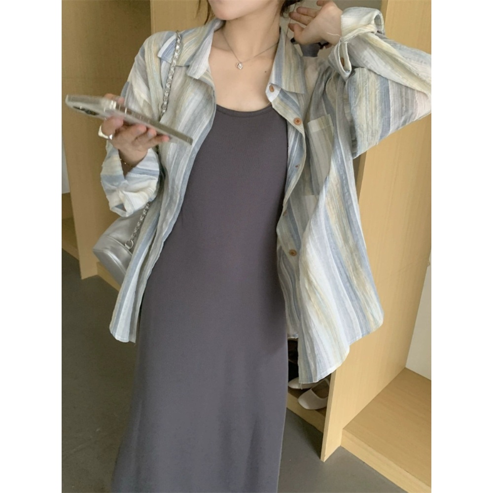 놀던언니2 6회 나르샤 스트라이프 셔츠 데일리 간절기 수사반장 서은수 - 상세 이미지 3