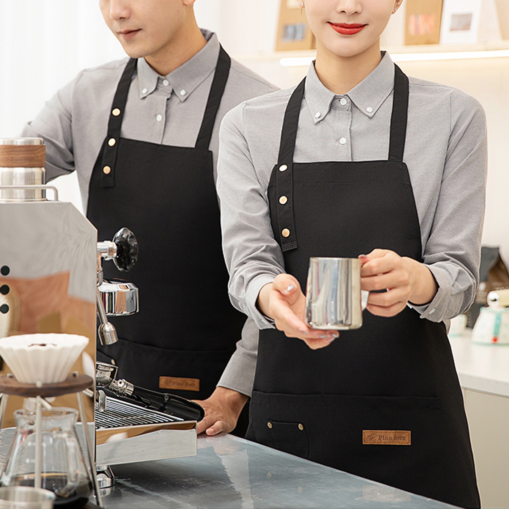 필굿리빙 방수 카페 주방 앞치마