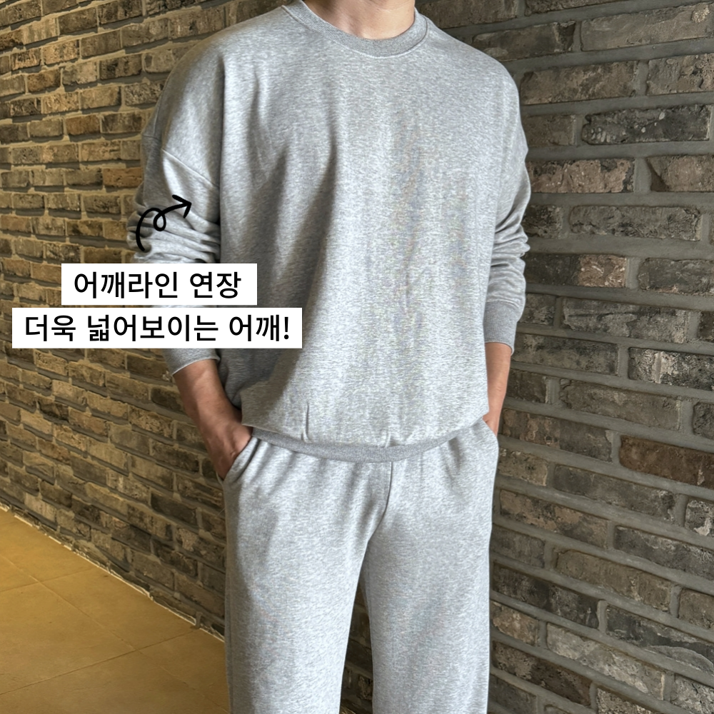 남자트레이닝세트 스웻셋업 커플트레이닝복 - 상세 이미지 2