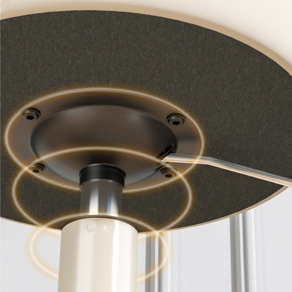 공간녹백 미용 의자 원형 스툴 작업 보조 스톨 베이지