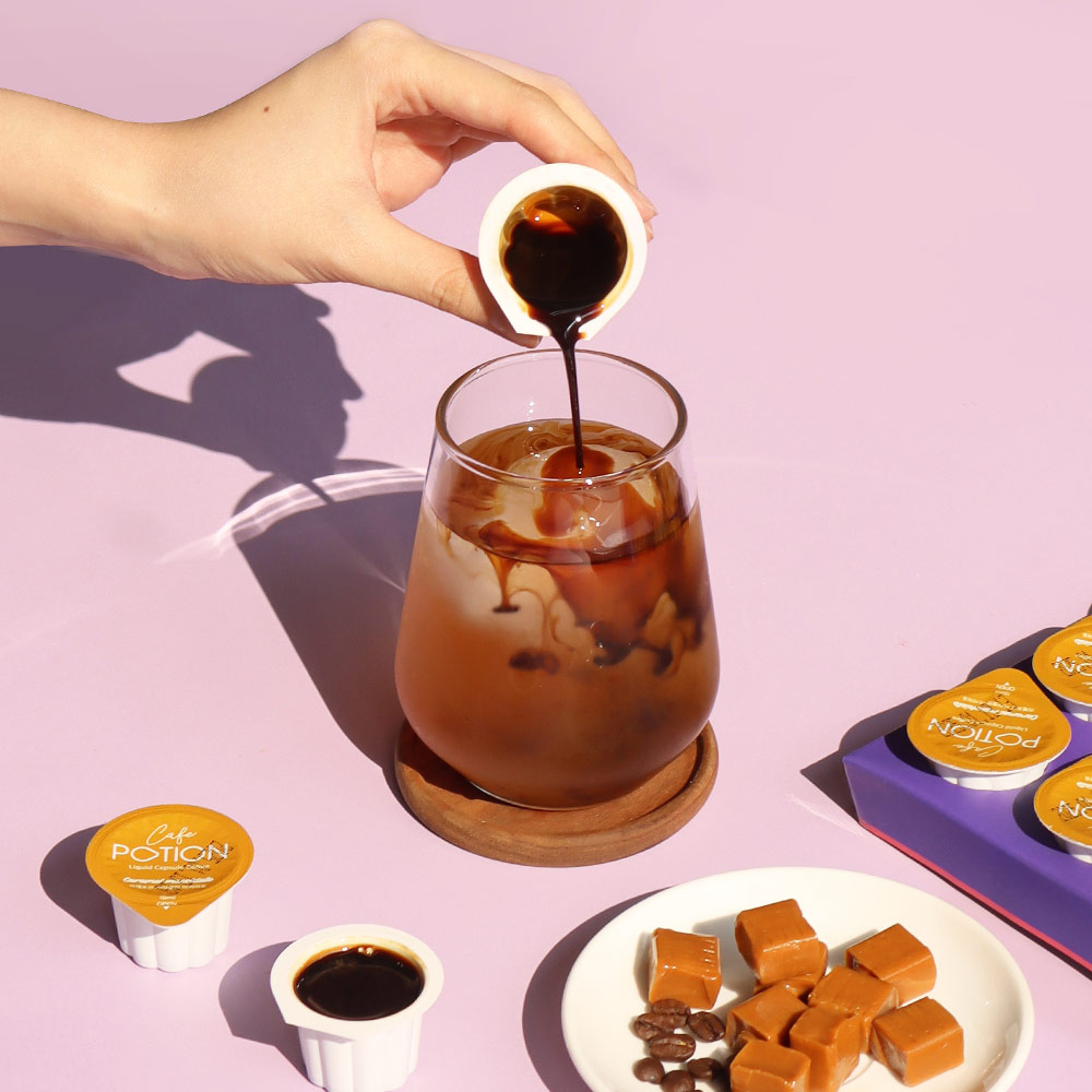(코엔에프)카라멜향 마끼야또 아메리카노 액상캡슐 포션 커피 20g 25개입 - 상품 이미지