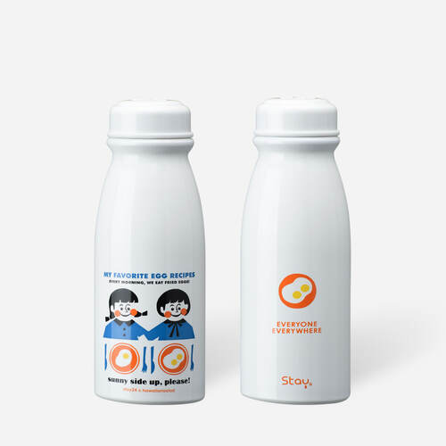 스테이24 하와이안 샐러드 텀블러350ml 화이트 우유 쉐이크 초코 귀여운텀블러 무료각인 - 상품 이미지