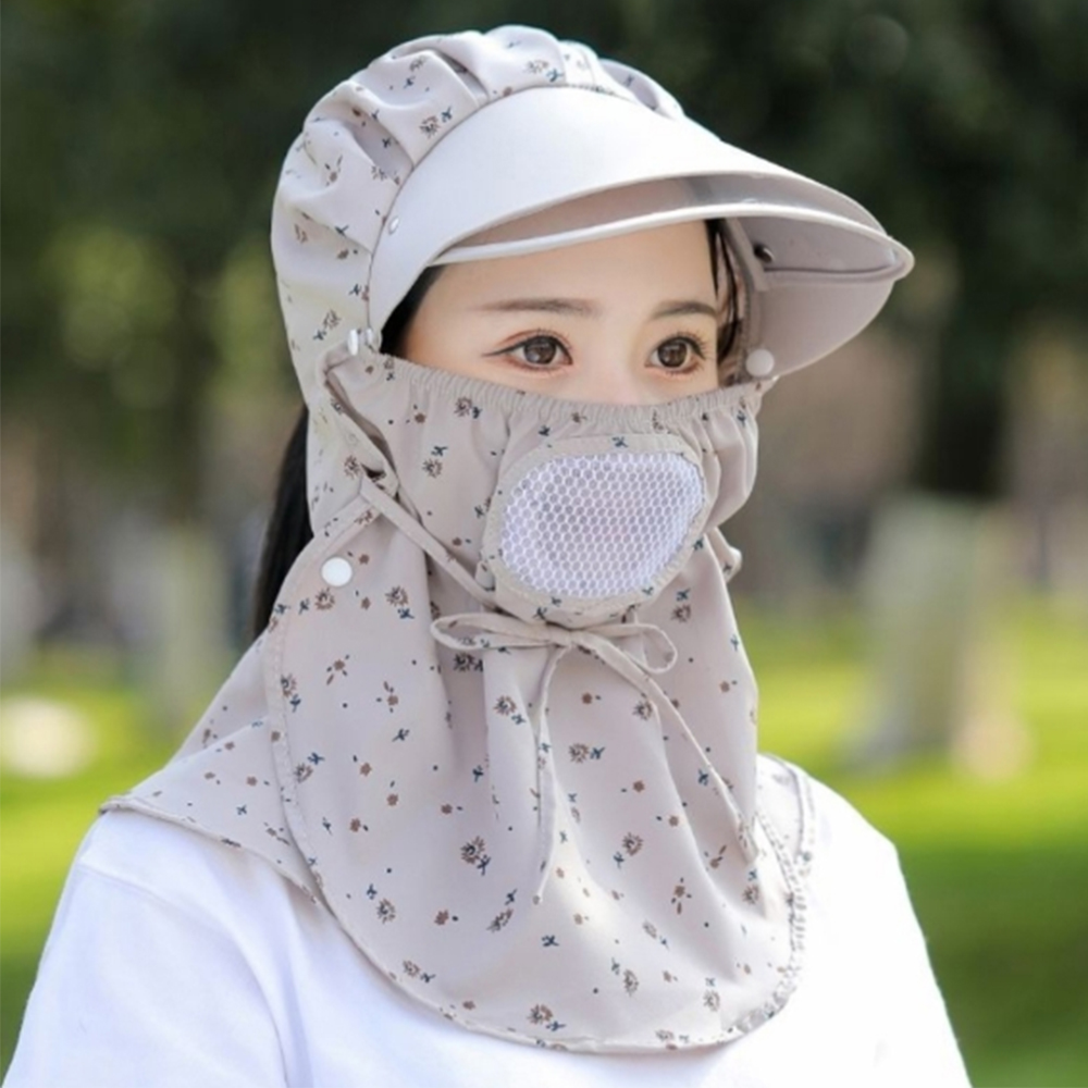 밭일 모자 썬캡 차단 UV 자외선 일모자 작업 여름 여성 여자 햇빛 농사용 농부 농사 - 상품 이미지