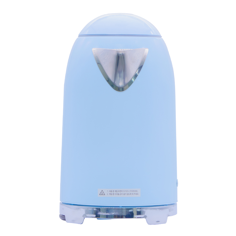 쿠잉 전기포트 KE-1701 블루 커피 분유포트 티 주전자 휴대용 무선 미니 소형 스텐