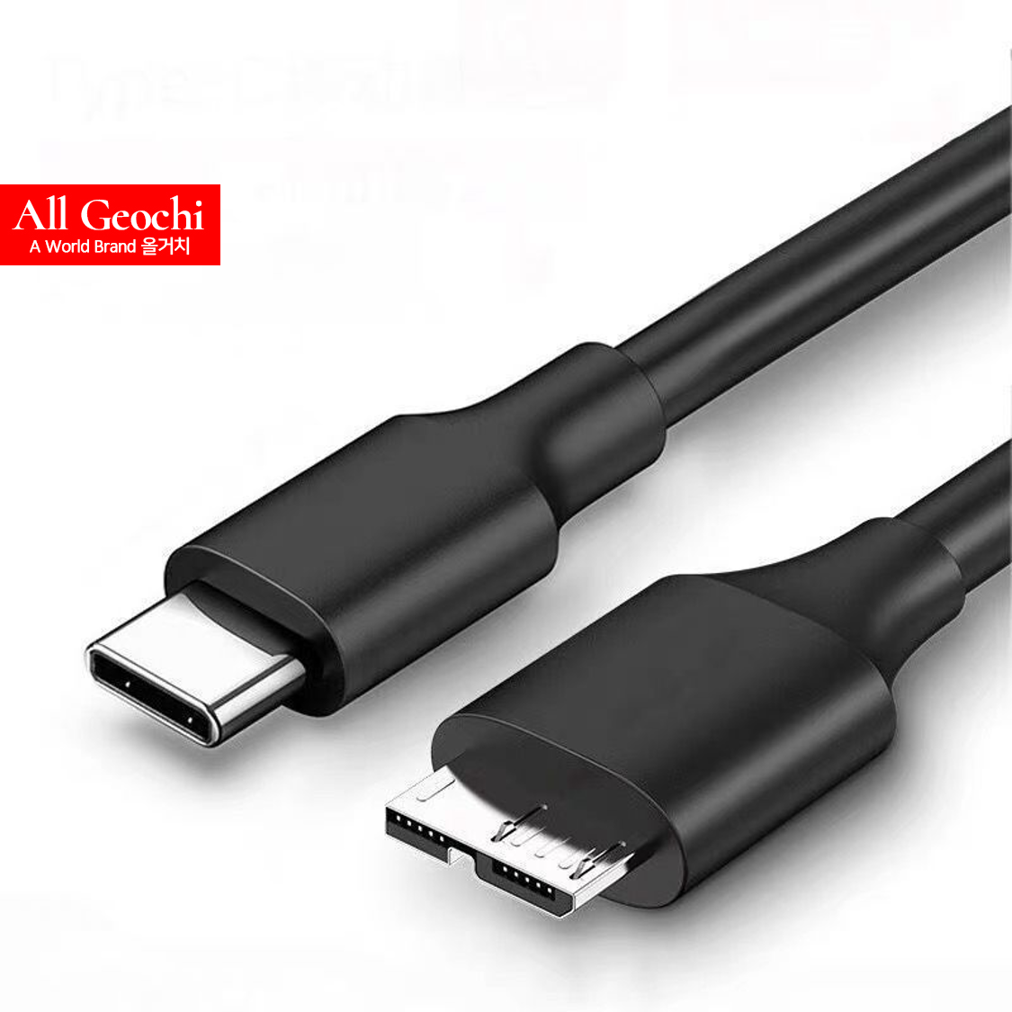 마이크로B케이블 C타입 USB 연결 Micro USB B 3.0 외장하드 연결선 50cm - 상품 이미지