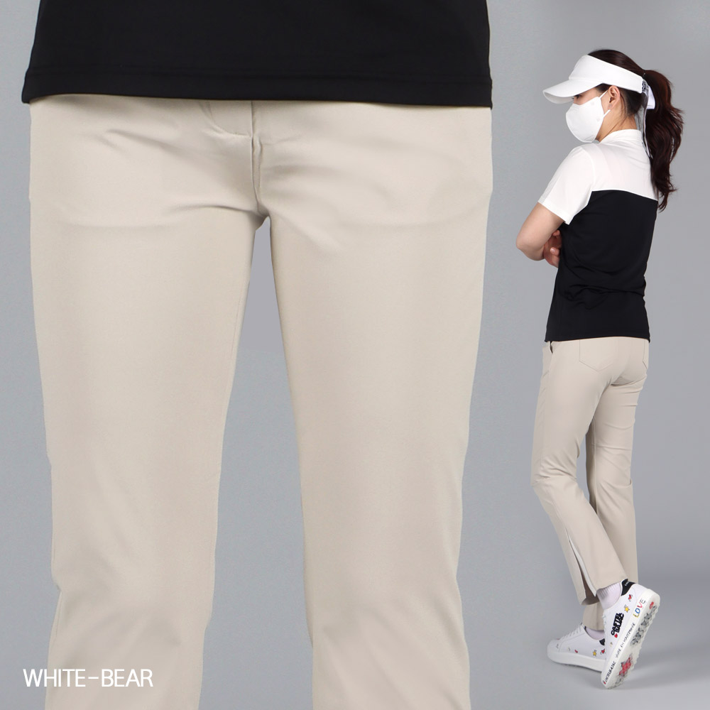 화이트베어 스트레치 허리밴딩 여성 골프바지 WB703