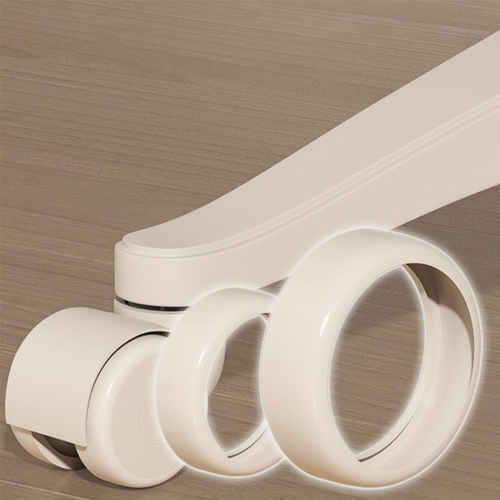 공간녹백 미용 의자 원형 스툴 작업 보조 스톨 베이지