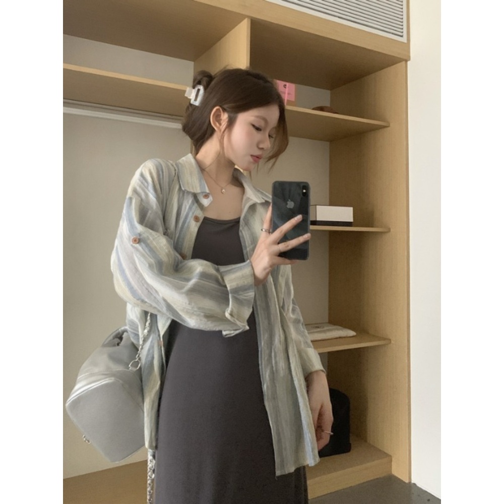놀던언니2 6회 나르샤 스트라이프 셔츠 데일리 간절기 수사반장 서은수 - 상세 이미지 4