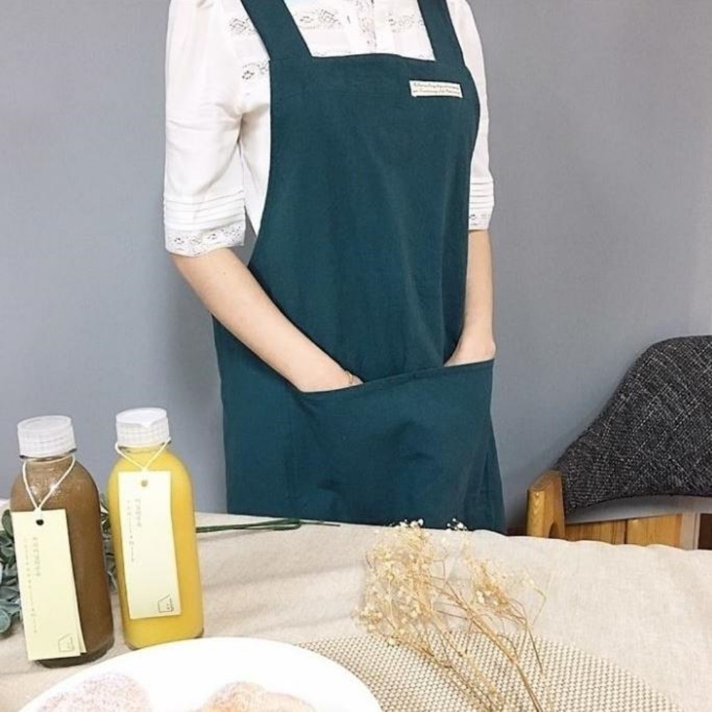 입는앞치마 엉덩이가리는 뷰티샵 덮는 힙한 홀앞치마 카페 - 상세 이미지 4