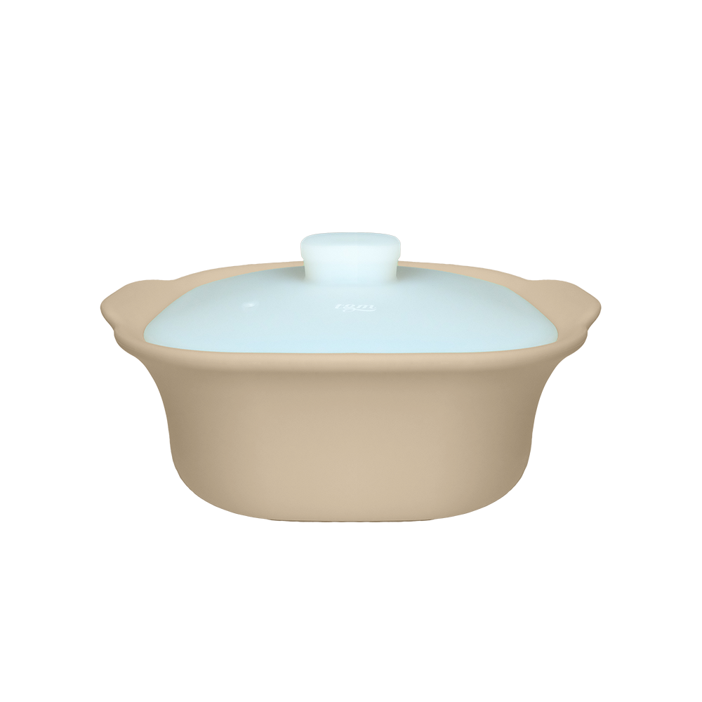 티지엠 실리콘 전자레인지 찜기 600ml_시에나베이지