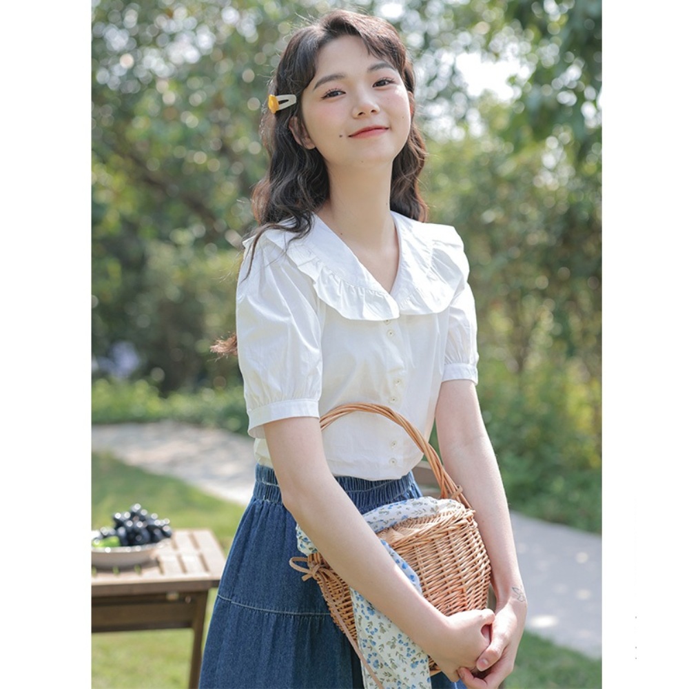 환승연애3 김예원 블라우스 청순 레이스 여름 시원한 - 상세 이미지 3