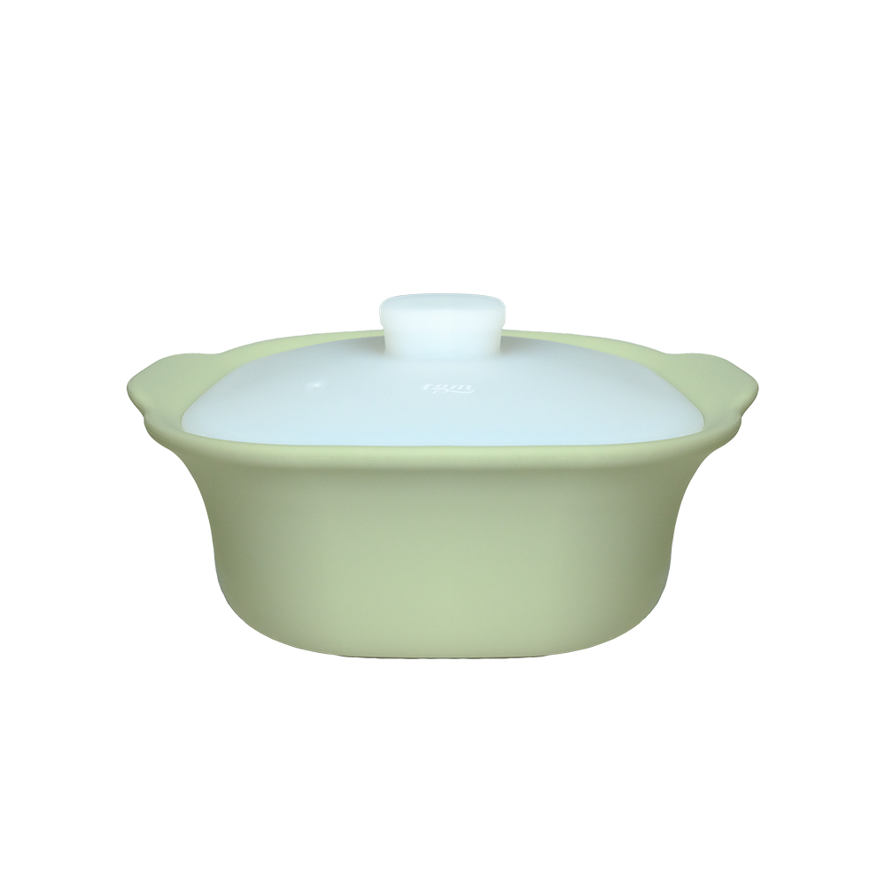 티지엠 실리콘 전자레인지 찜기 600ml_모스그린