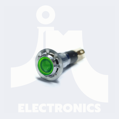 FILN-8FJ-G 핀타입 8파이 방수 메탈 녹색 LED 12V 인디게이터램프 / IP65