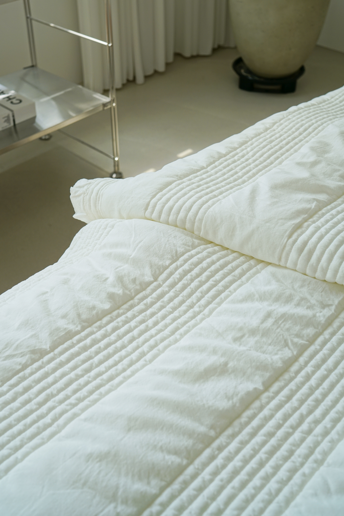 60수 소프트 아사면 프릴 봄 여름 얇은 차렵 이불 3색상 SS