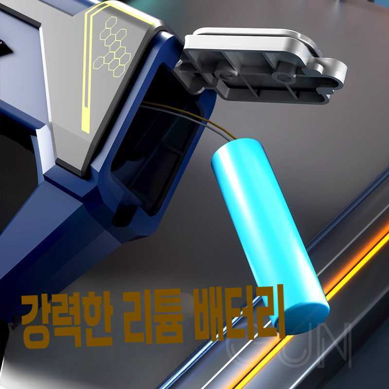미니 자동 물총 자동 전동물총 수영장 (단일 배터리) 비옷+고글+소형 물총 Red - 상세 이미지 3