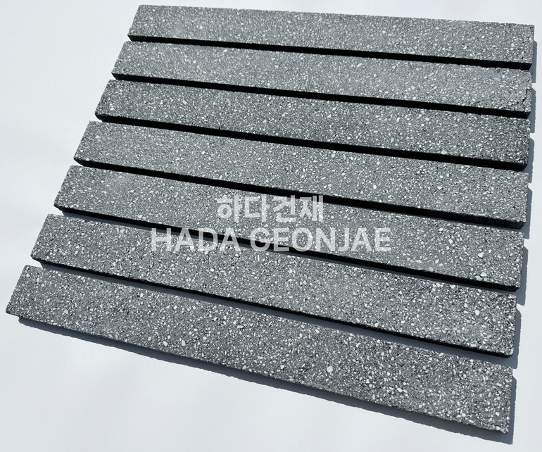 모노타일 롱브릭 490x53x17T 블랙 / 하다건재 와이드벽돌타일