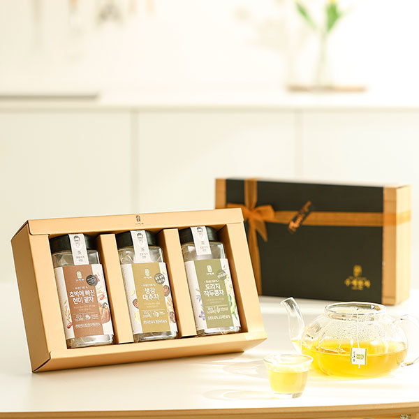 은사님 카페인 없는 마시는 프리미엄 블렌딩 차 3종 선물세트 30티백 - 상품 이미지