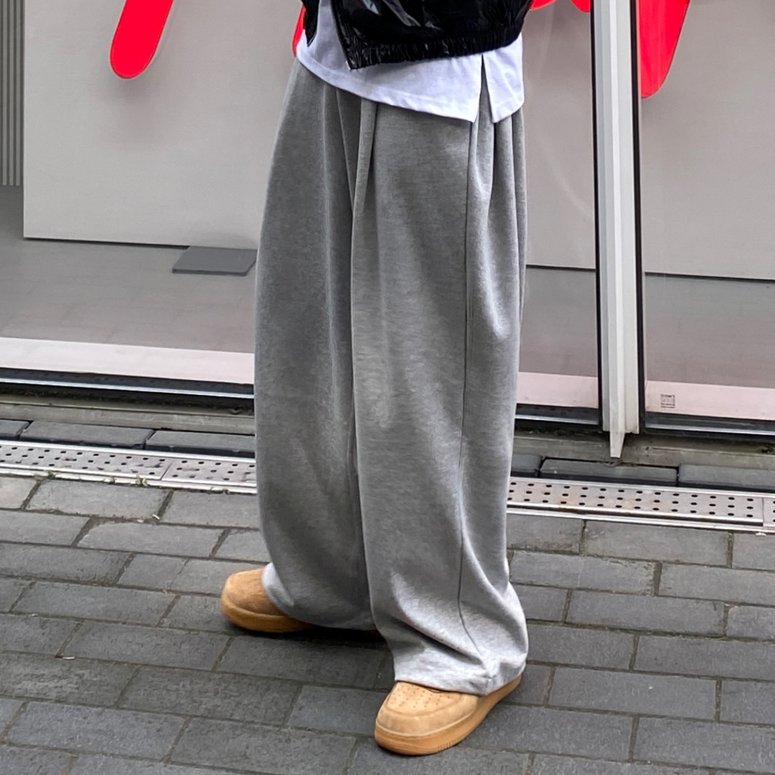 통넓은바지 와이드스웻팬츠 남자통바지 제품 이미지