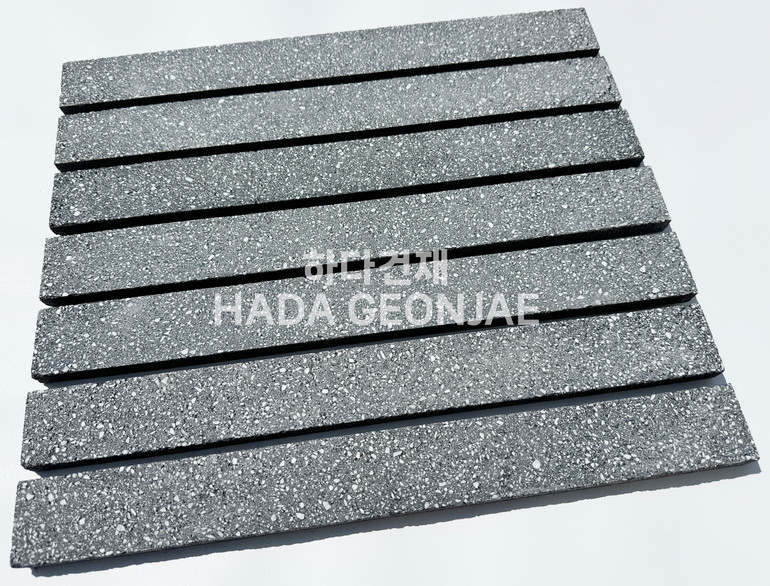 모노타일 롱브릭 490x53x17T 블랙 / 하다건재 와이드벽돌타일