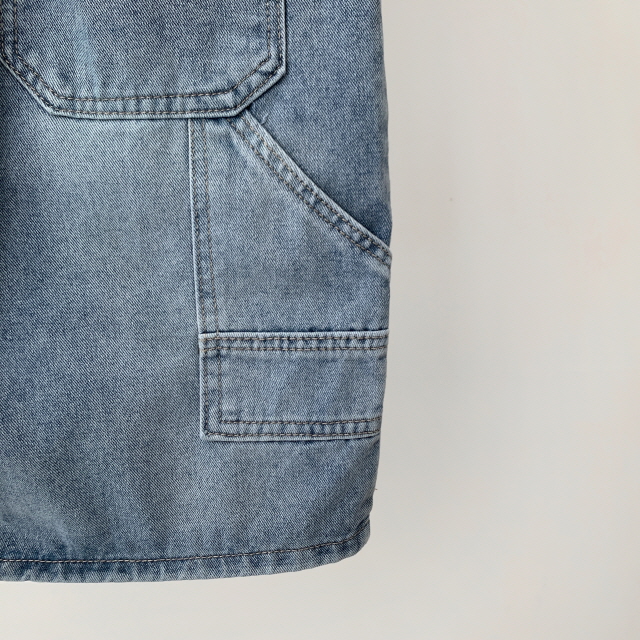 [2단기장/~2XL/뒷밴딩] 릴프 힙 워싱 와이드 카고 하프 버뮤다 여름 5부 청 반바지 데님 팬츠 상세 이미지 54