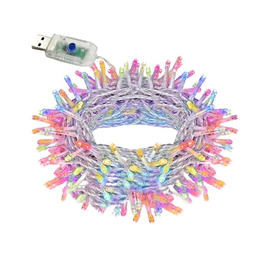 감성캠핑 LED 스트링 전구 USB 8가지모드 100구