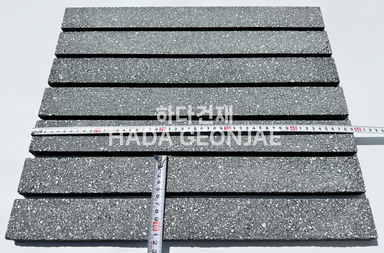 모노타일 롱브릭 490x53x17T 블랙 / 하다건재 와이드벽돌타일