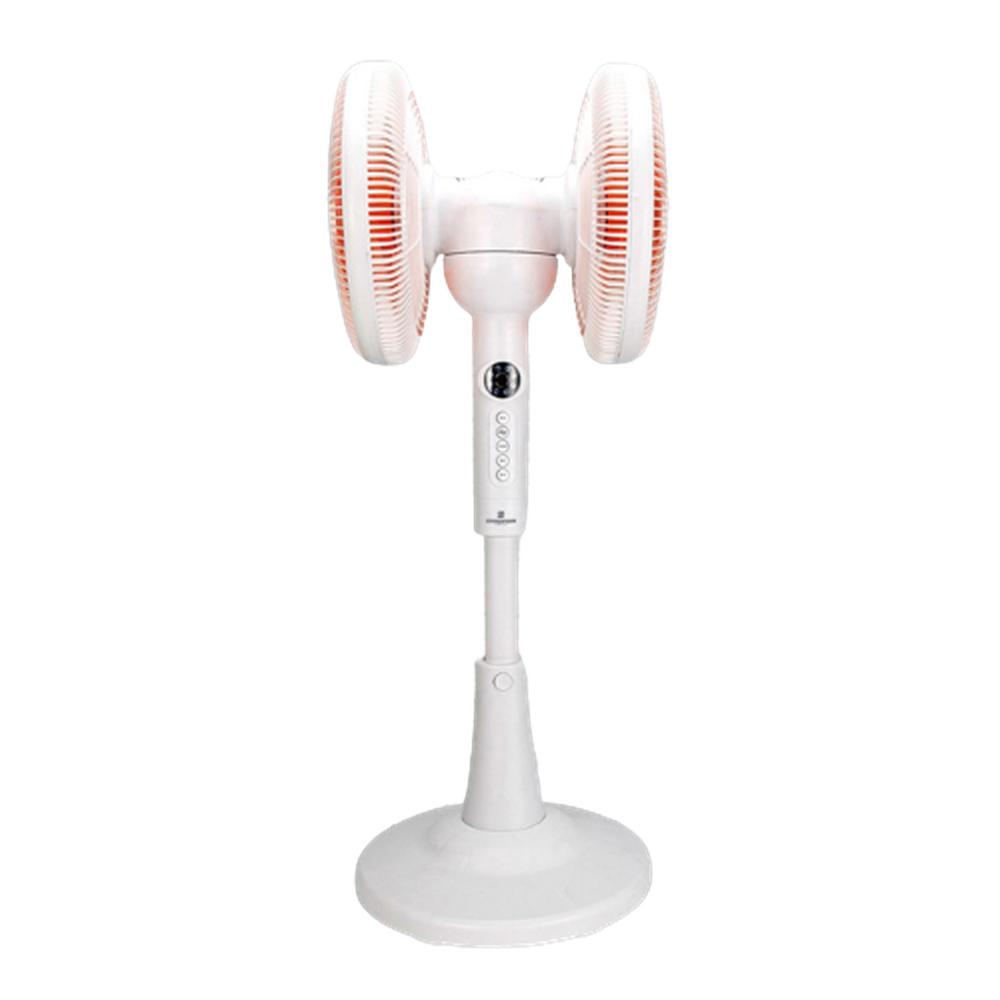 360도 더블헤드 스탠드팬 양면선풍기 리모컨 저소음
