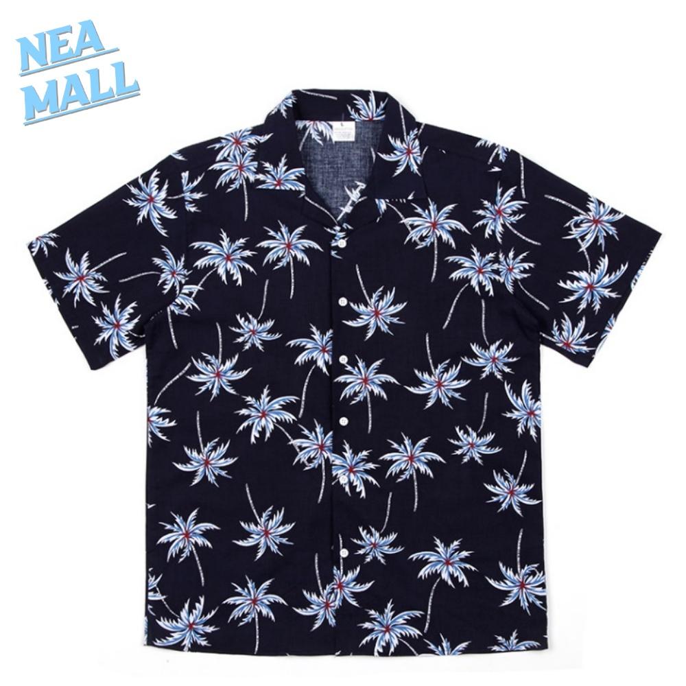 커플 바캉스 룩 반팔 셔츠 남자 하와이안 셔츠 하와이언셔츠
