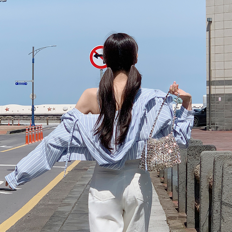 메탈 비즈 네트 숄더백 bg1825 - 상세 이미지 3