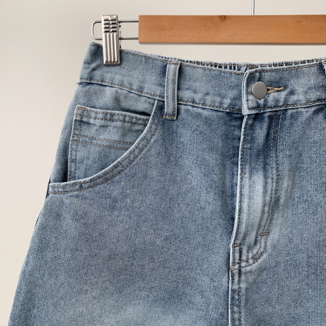 [2단기장/~2XL/뒷밴딩] 릴프 힙 워싱 와이드 카고 하프 버뮤다 여름 5부 청 반바지 데님 팬츠 상세 이미지 53