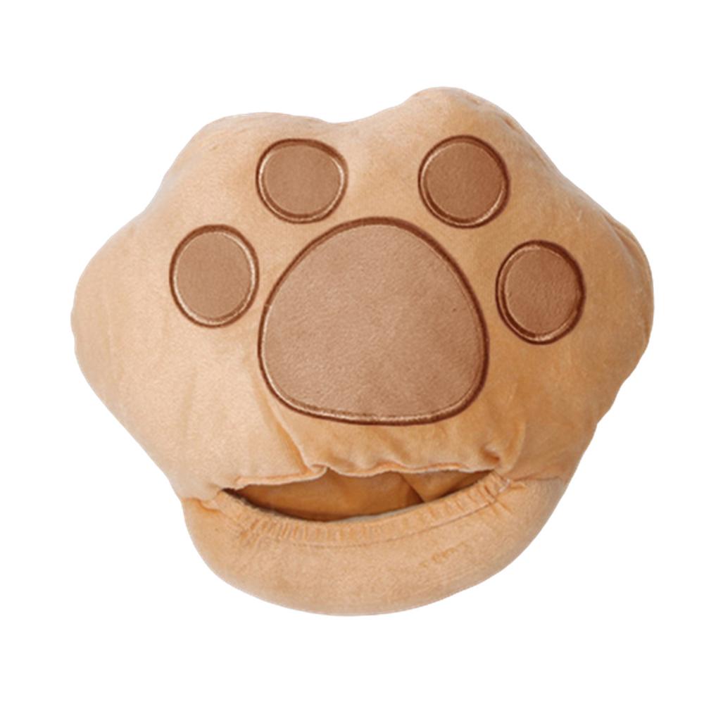 발 따뜻하게 USB 온열 발쿠션 인형 풋워머 곰발바닥 브라운