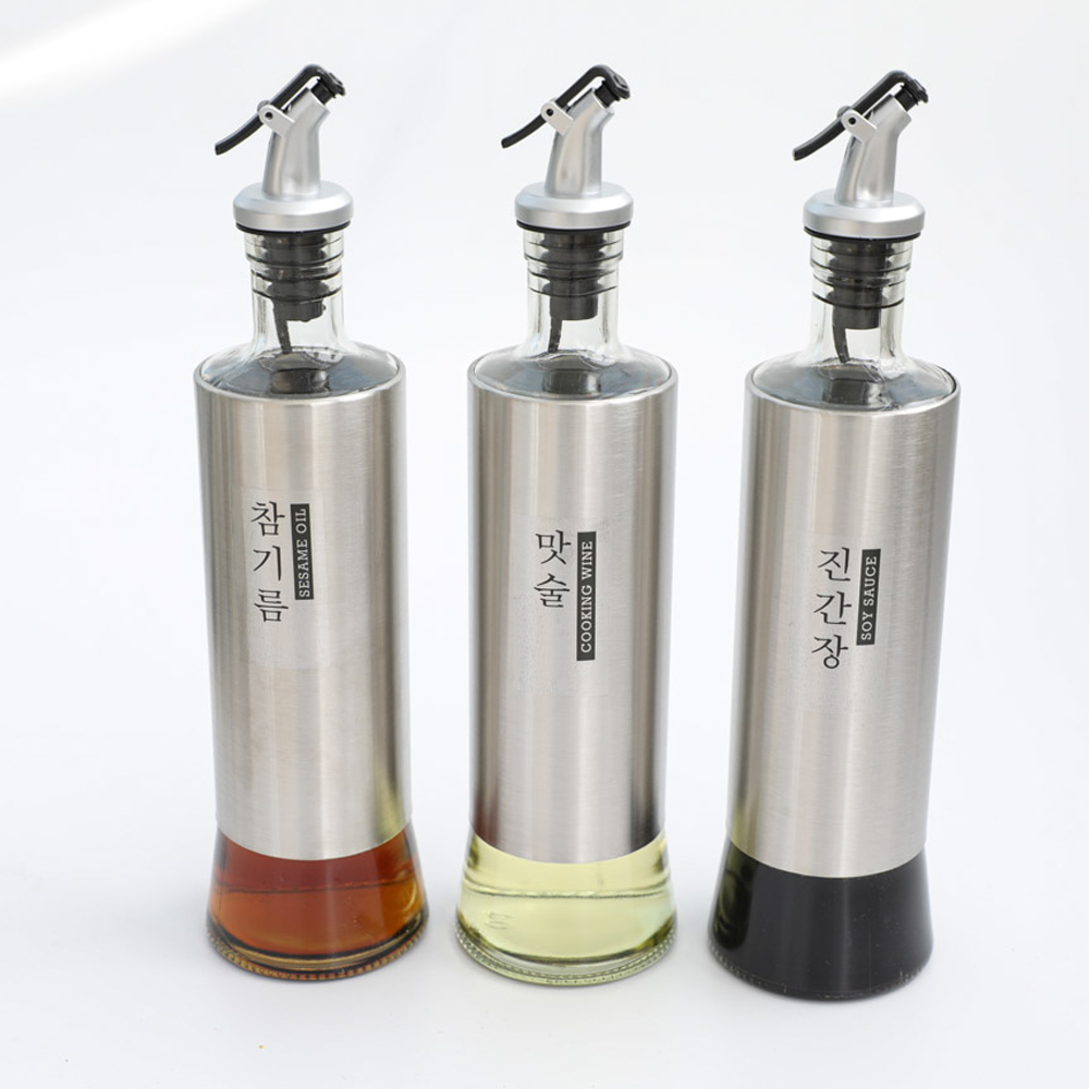 세리에 소스병 스텐 유리 오일병 소 200ml 3개 세트 - 상세 이미지 4