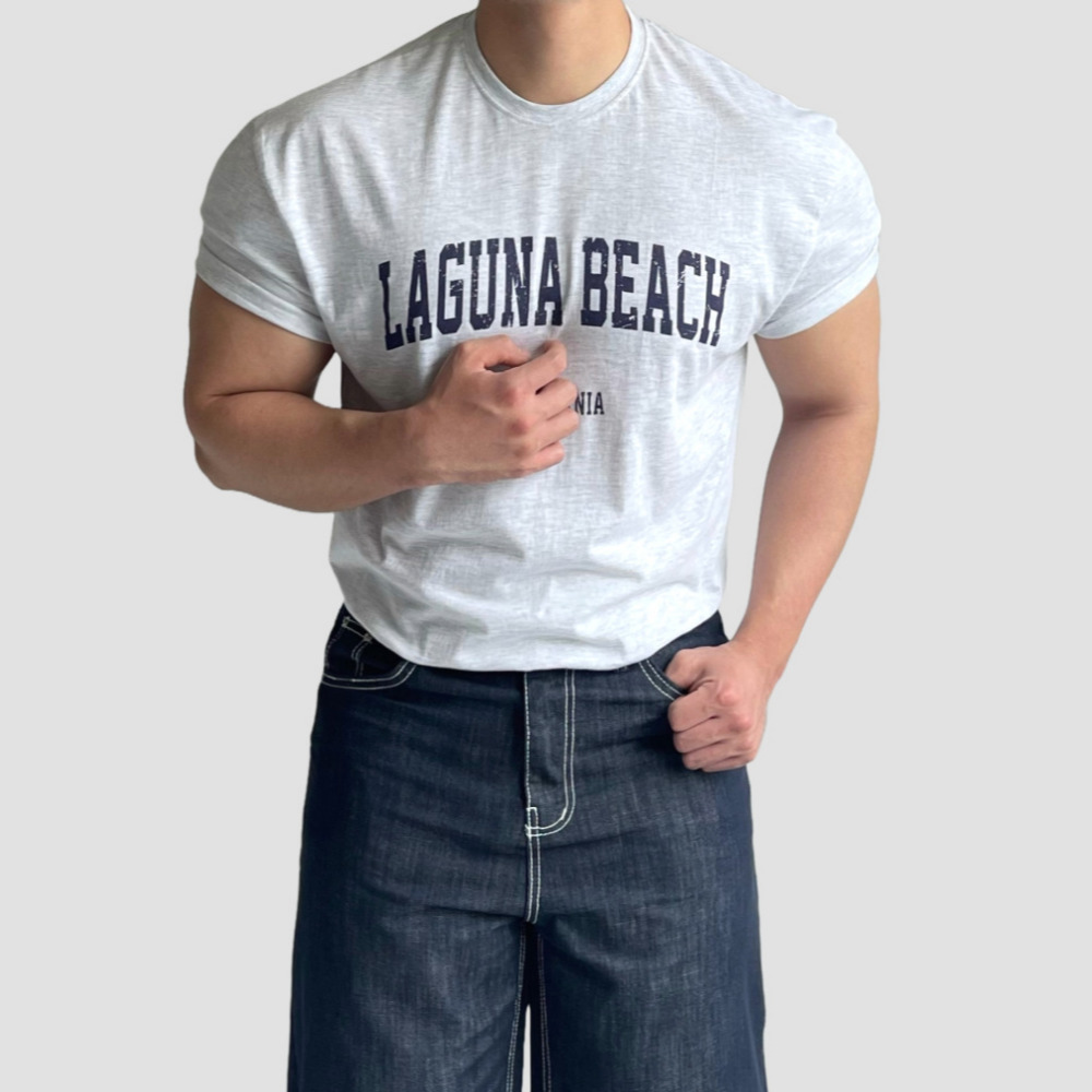 머슬핏반팔 어깨넓어보이는반팔 기능성반팔 쿨티셔츠 - 상세 이미지 3