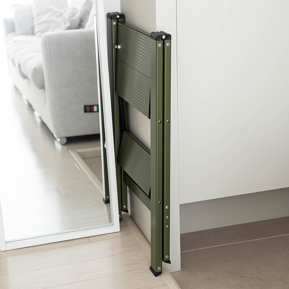 로티홈시스 가정용 사다리 접이식 A형 알루미늄 3단 이동식 작업 발판 계단 광폭 DL3