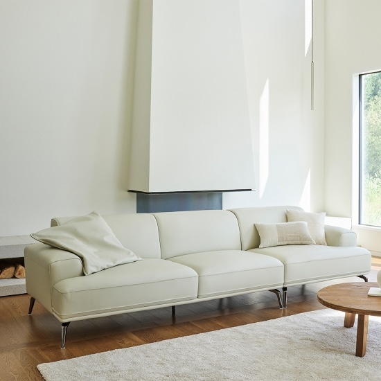 한샘 리도 천연가죽 소파 4인용