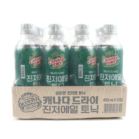 캐나다드라이 진저에일 토닉 450mlX12개