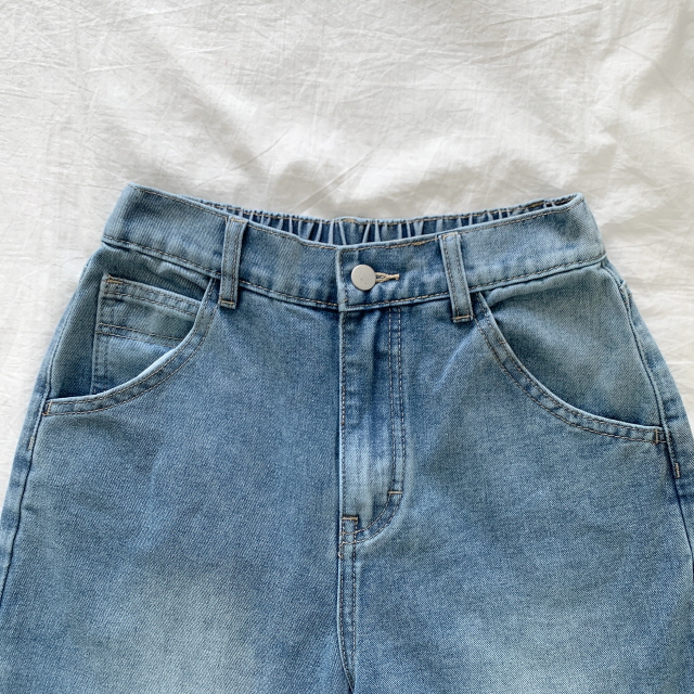 [2단기장/~2XL/뒷밴딩] 릴프 힙 워싱 와이드 카고 하프 버뮤다 여름 5부 청 반바지 데님 팬츠 상세 이미지 38