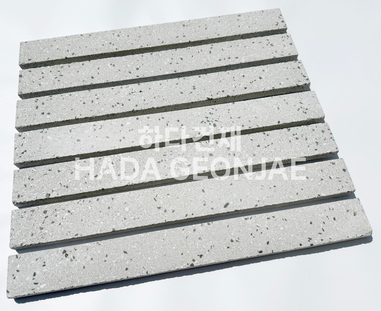 모노타일 롱브릭 490x53x17T 그레이 / 하다건재 와이드벽돌타일