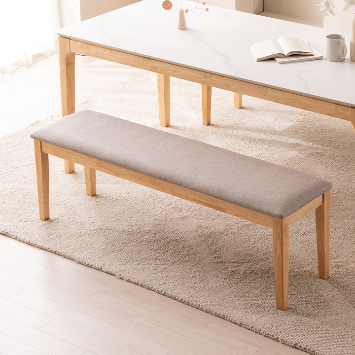 [삼익가구]퍼팩트 3인용 원목 벤치