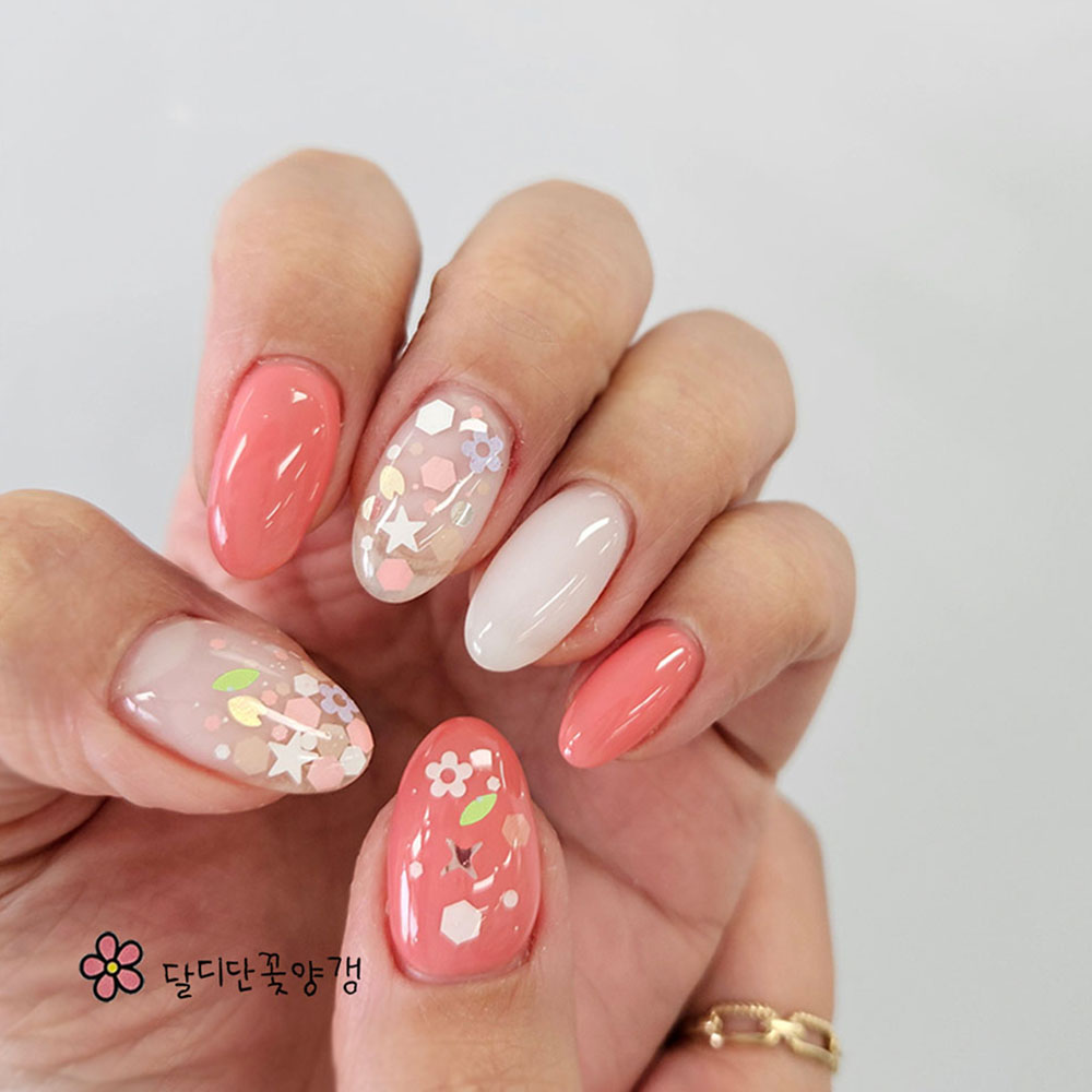 보니비 달디단 꽃양갱 봄네일 네일글리터 6종 - 상세 이미지 4