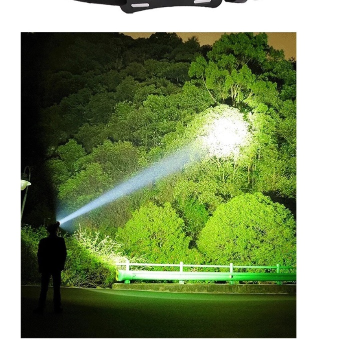 머리에 쓰는 라이트 산업용 헬멧 후레쉬 작업용 고성능 헤드 랜턴 - 상세 이미지 2