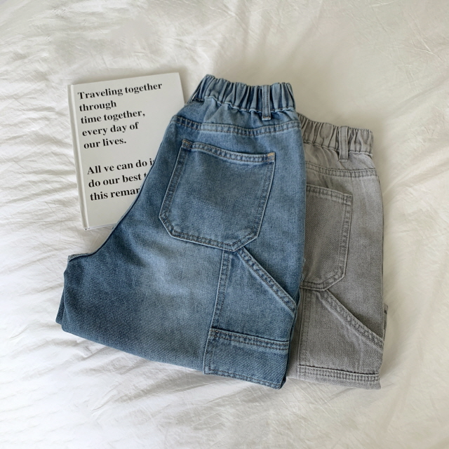 [2단기장/~2XL/뒷밴딩] 릴프 힙 워싱 와이드 카고 하프 버뮤다 여름 5부 청 반바지 데님 팬츠 상세 이미지 35