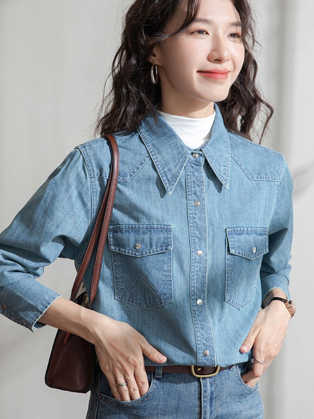 웨딩임파서블 6화 전종서 데님 구제 스타일 청자켓 - 상세 이미지 3