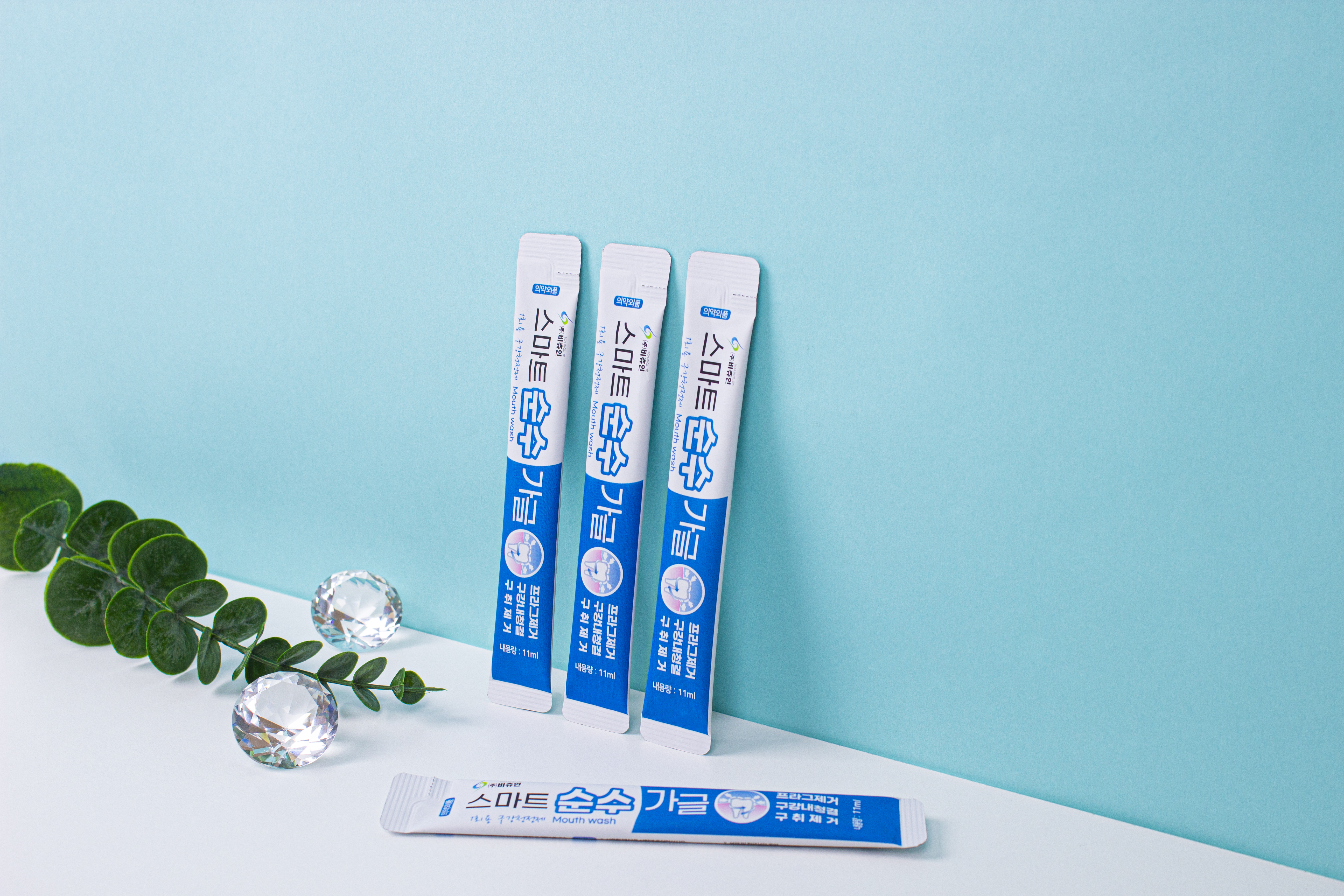 비츄인 스마트순수가글 11ml X 250개 휴대용 대용량 일회용 스틱가글 - 상세 이미지 4