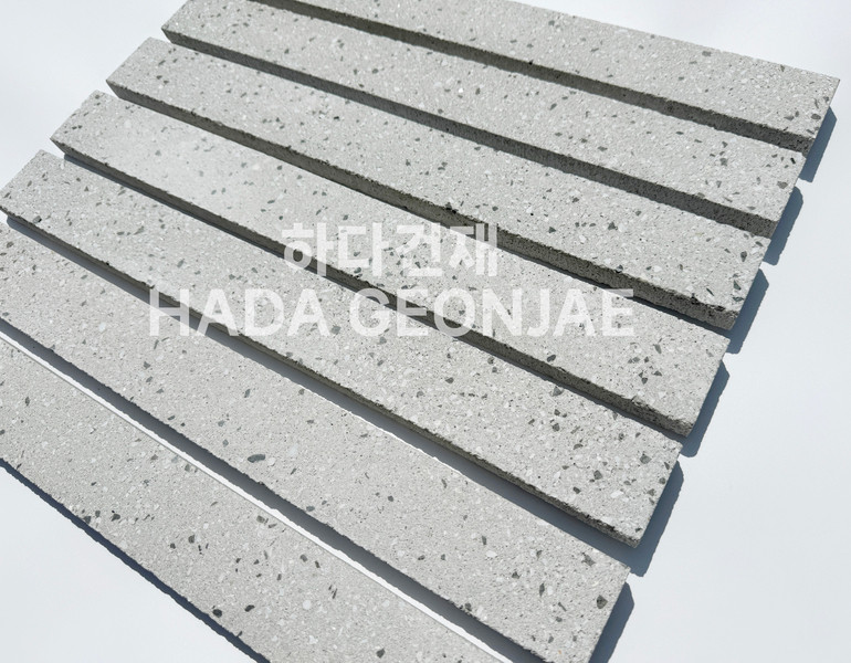 모노타일 롱브릭 490x53x17T 그레이 / 하다건재 와이드벽돌타일