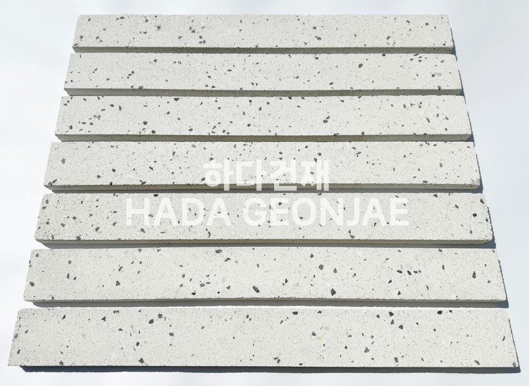 모노타일 롱브릭 490x53x17T 화이트 / 하다건재 와이드벽돌타일