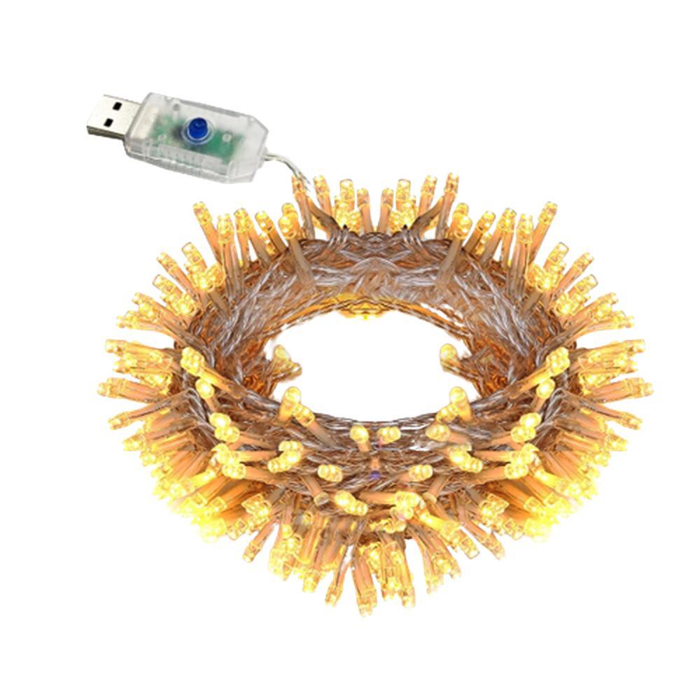 감성 USB 스트링조명 무드등 100구 8모드 웜색