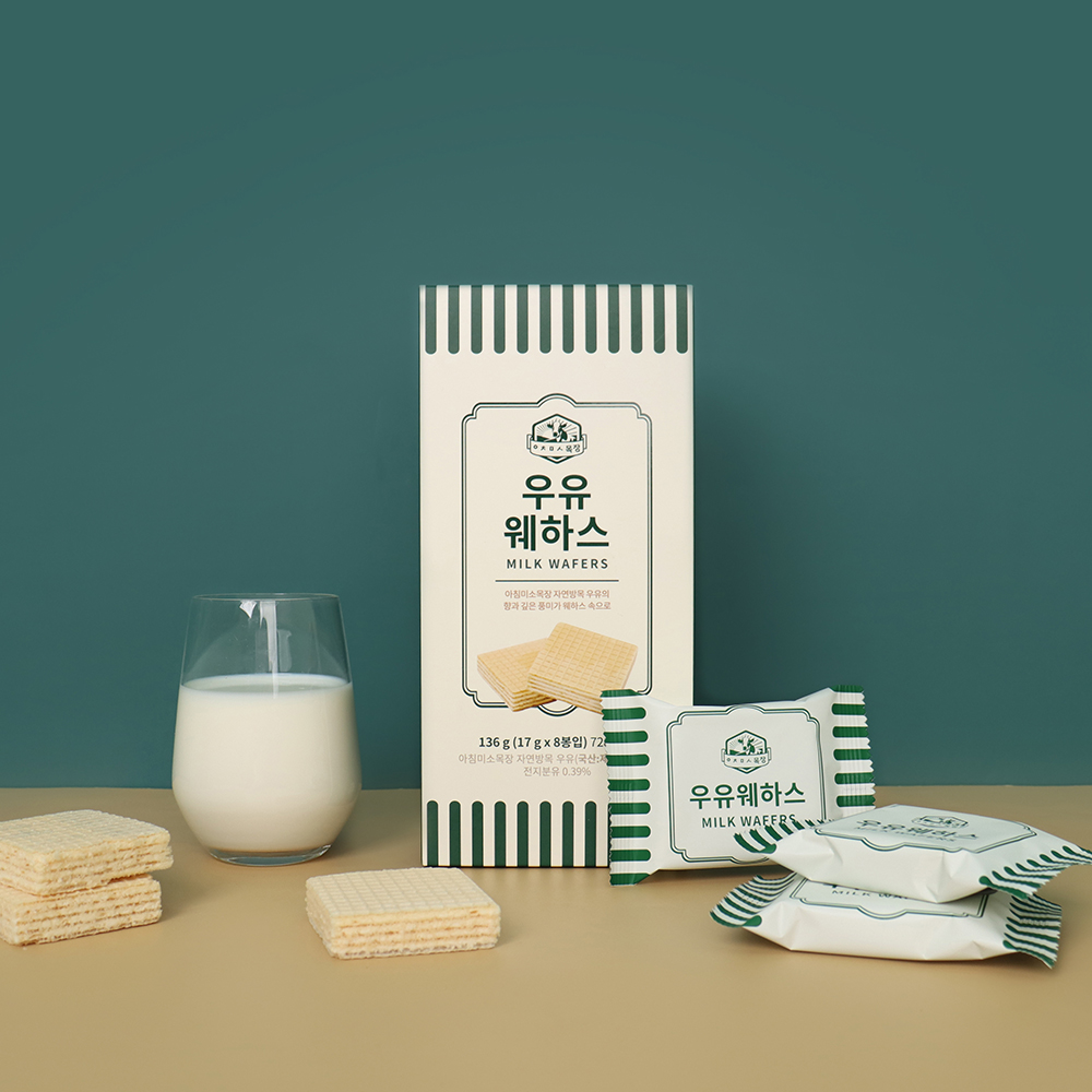 제주 우유 웨하스 샌드 제주도 기념품 특산품 과자 제주아침미소목장 - 상세 이미지 2