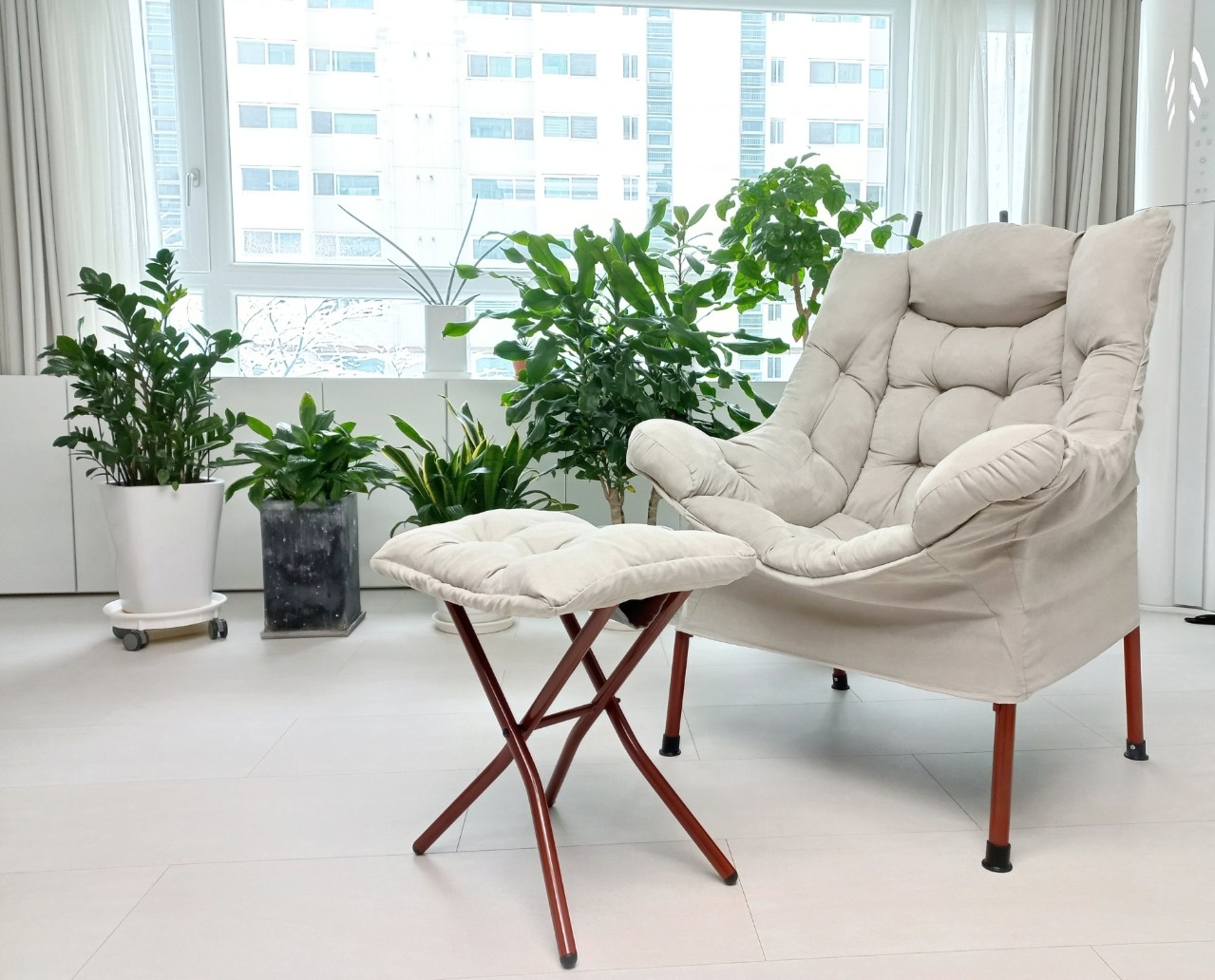 릴렉스 암체어 프리미엄 1인쇼파 원룸쇼파 패브릭쇼파 푹신한 간편한 조립